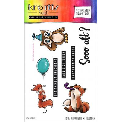 kreativbunt Stempel - Geburtstag mit Freunden